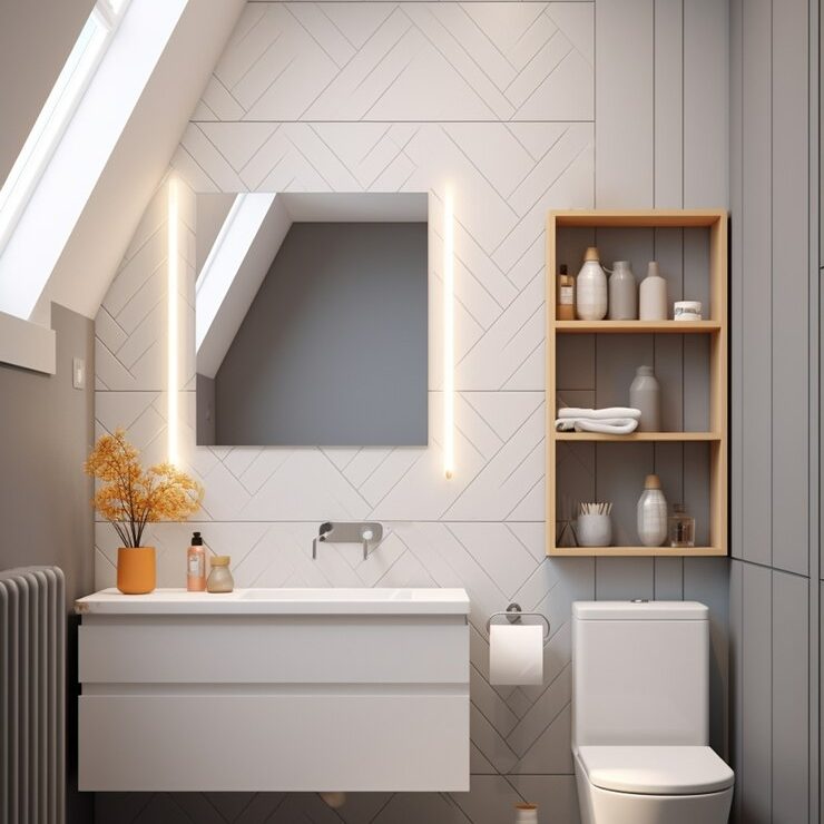 Astuces d'agencement intelligent pour maximiser l'espace dans une petite salle de bain avec des meubles multifonctionnels et des miroirs