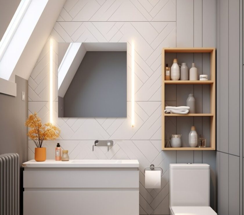 Astuces d'agencement intelligent pour maximiser l'espace dans une petite salle de bain avec des meubles multifonctionnels et des miroirs